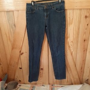 Womens Lands End Skinny Leg Jeans 8